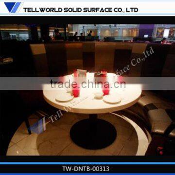 Tell World solid surface beautiful round marble desk top