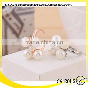 gold silver color pearl style photo jewelry finger rings