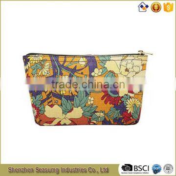 Ladies Printing Canvas Beauty Cosmetic Bag with Best Prices