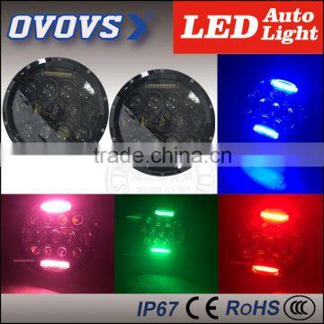 NEW PRODUCE!ovovs 7inch 75w Led Driving Light, J-eep Wrangler Led Headlight With DRL photo-3