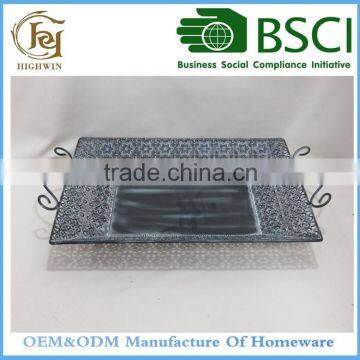 Grey Color Antique Metal Plate for Home Decoration Items