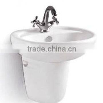 Ceramic wall hung basin and hand wash sink