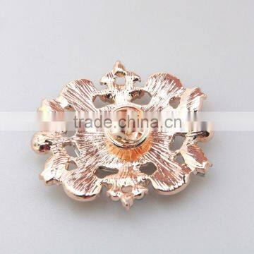 New Fashion Women Natural Stone Brooch Pins With Crystal Brooches Pendant photo-2
