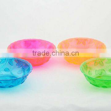 plastic crystal clear diamond cut bowl