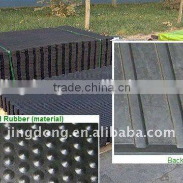 Wide Ribbed matting (stable mat)/Black Rubber Sheet for Cow