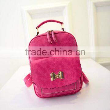 PU leather women backpack school bags day bags