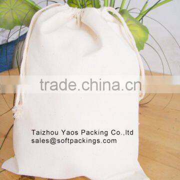 plain cotton canvas drawstring bag with custom logo, cheap promotional drawstring bag, reusable grocery backpack shopping bag