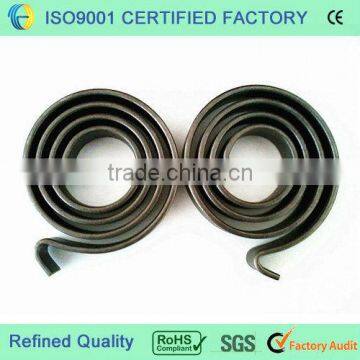 Flat metal torsion volute springs or stainless steel coil spiral springs