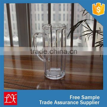 FDA Certification and Glass Material glass beer mugs with handles