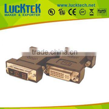 Hot sell !! Adapter DVI 18+1 F/F,golden plated.