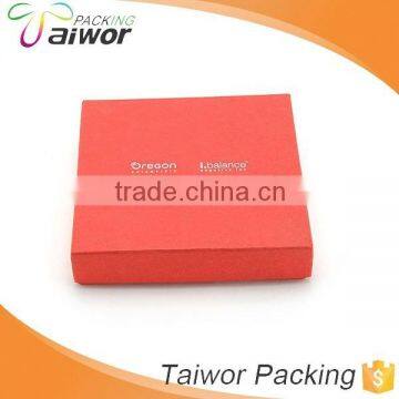 Special Design Christmas Red Paper Packaging Top Lid Jewelry Box