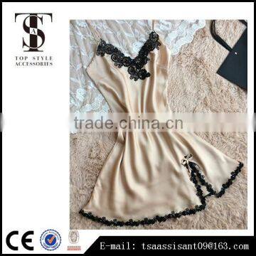 100% Silk Women Sexy Pajamas Two Piece Suit Quality Choice photo-3