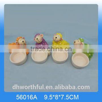 Hot Sale Ceramic Paper Napkin Ring in Lamb Shape photo-4