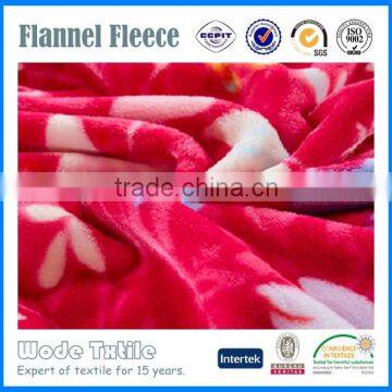 2016 China Hot Sale Flannel Fabric For Sherpa Blanket