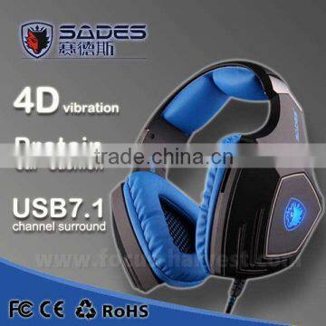2015 new SADES A60 7.1 channels gaming headset earphone with supper bass and shaking effect                        
                                                Quality Choice