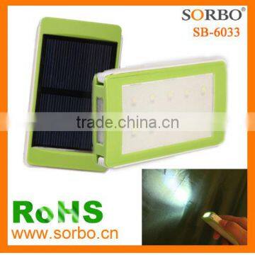 10 LED Solar lighting Portable Rechargeable Flashlight Torch/LED solar flashlight