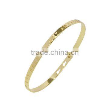 Memories Bangles With Customize Design Word 'I DON'T GET DRUNK - I GET AWESOME' With 4mm/7mm Width photo-2