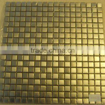 square stainless metal mosaic wall tile