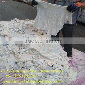 High quality white cotton wiping rags for industrial cleaning