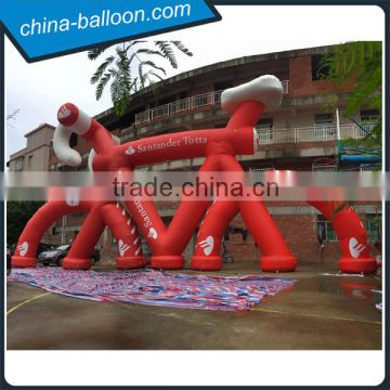 16m giant inflatable bicycle model/ red color inflatable bike replica model for advertising