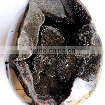 Egg Shaped Septarian Dragon Crystal Geodes Crystal Mineral Specimen