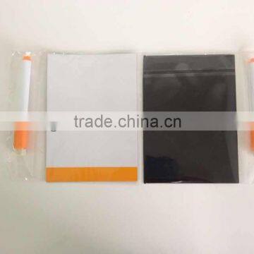 Hot wholesale recyclable magnet small white board with pen