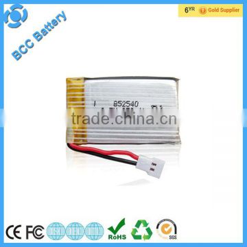 Rechargeable 25c 852540 li-ion battery 3.7v 650mah