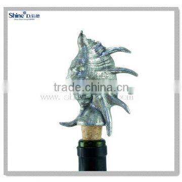Silver Foil Lighted Seahorse Bottle Stopper/octopus Wine Bottle Stopper With Wooden Cork Make You Own Wine Bottle Stopper photo-6