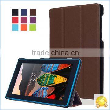 For Lenovo Tab3 7 Essential(710F/I) Tab 3-710F Tab 3 7.0" Tablet PC Customized Luxury PU Leather Case Back Skin Cover photo-2
