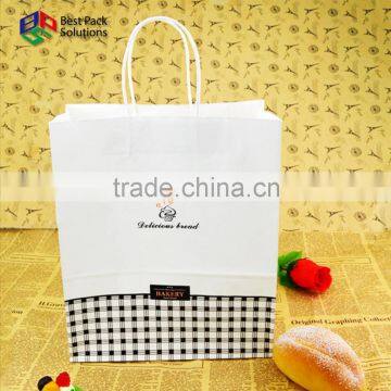 White kraft paper bag for Bakery
