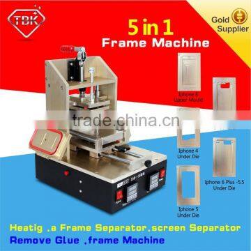 Glue/polarized remove + preheating + Sumsung separator + iphone frame laminating iphone 6 Glass Replacement machine