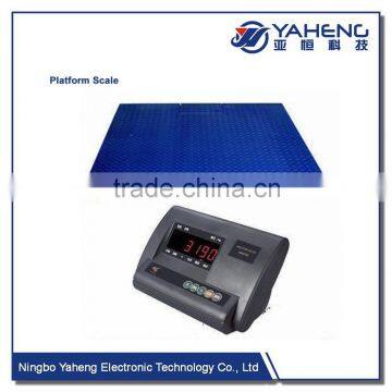 YH platform scale1t 2t 5t 8t10T wireless weighing indicator with car truck floor scale with bottom frame digital weighing scale