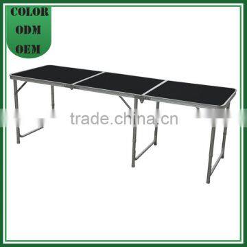 OEM Outdoor Furniture Black Color Aluminum Folding Outdoor Picnic Table