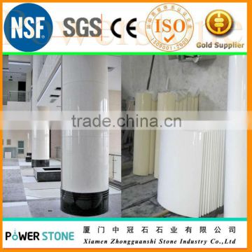 White Nano Glass Decorative Columns