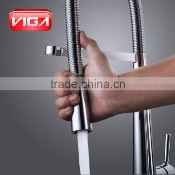 Good Seller SS304 Spring Hose Kitchen Mixer Single Handle Kitchen Faucet Kitchen Tap photo-2
