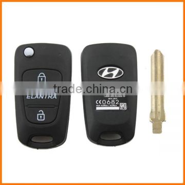 1.9usd 3 button flip remote keys for Hyundai Elantra car with left blade