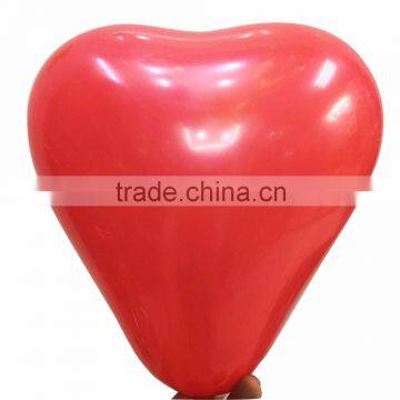 2016 Wholesale 12inch 3g Red Shaped Latex Wedding Stage decoration Heart Balloon