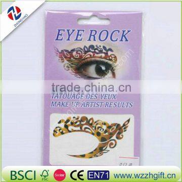 2016 Sexy Eye Waterproof Colorful Heart Pattern Eye Liner Tattoo Stickers Shadow Tattoo Make up for Party