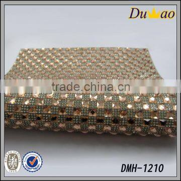Hot-fix rhinestone sheet crystal mesh screen mesh