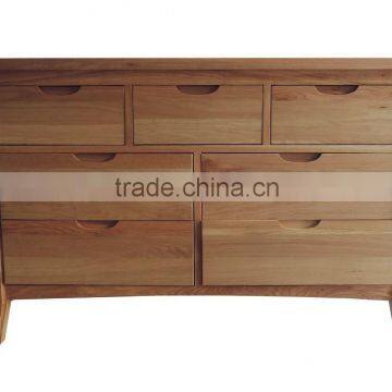 Europe Style Solid Wood 4+3 Drawer Chest for Bedroom