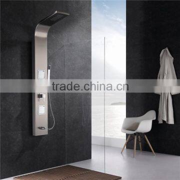 Foshan factory supply CE thermostatic shower panel stainless steel