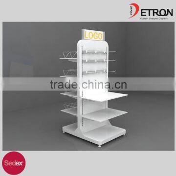 Custom Wire Metal Display Rack and Cases for Supermarket merchandise show