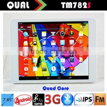 7.85 tablet 3g with MTK8382 Quad Core WCDMA 3G phone call Bluetooth GPS FM full function IPS Display Android 4.4 B