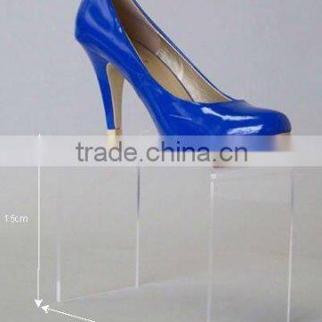 door shaped acrylic shoe stand counter