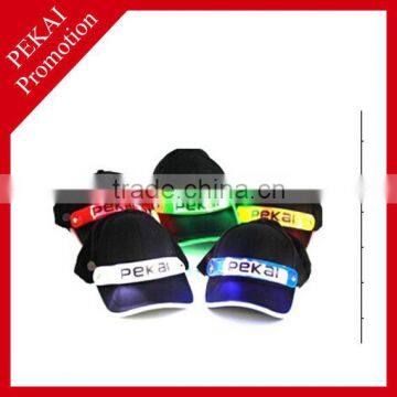 colorful ultrahigh bright optical fiber LED Cap