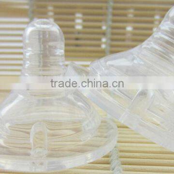 Medium Flow Baby Silicone Nipples, Liquid Silicone Infant Soother Nipples