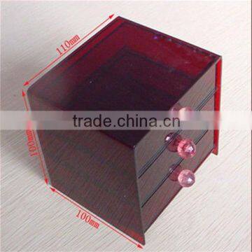 2015 red luxury design acrylic jewelry box