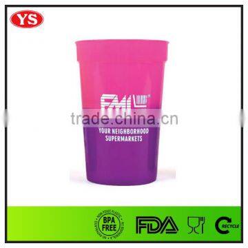 personalized plastic 16 oz temperature color change cup