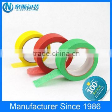 China alibaba hot sale red masking adhesive tape, red crepe paper tape