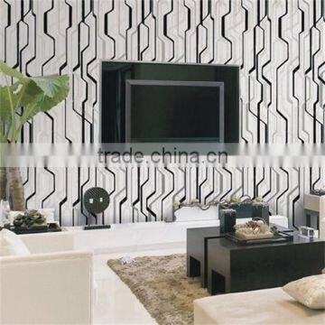 Low Price And High Quality 3d Stripe Printable Vinyl Wallpaper